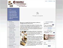 Tablet Screenshot of mark1mortgage.com